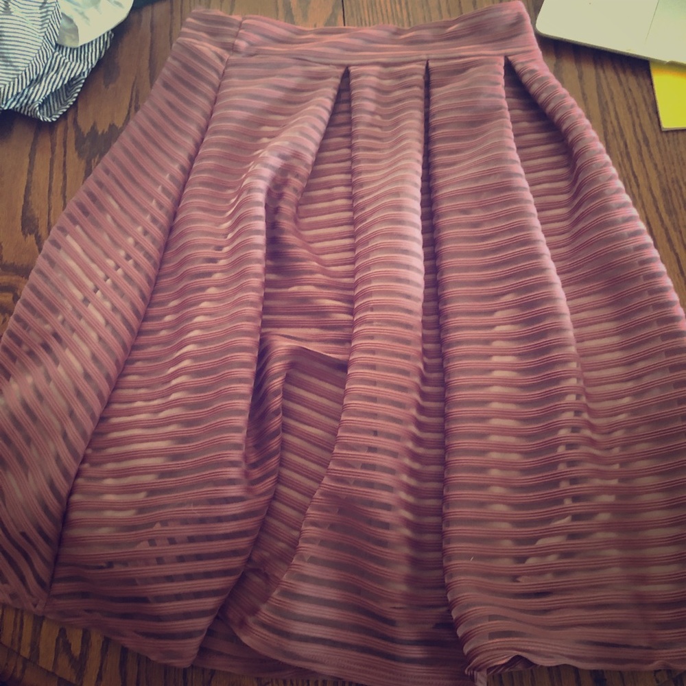 Tee length skirt